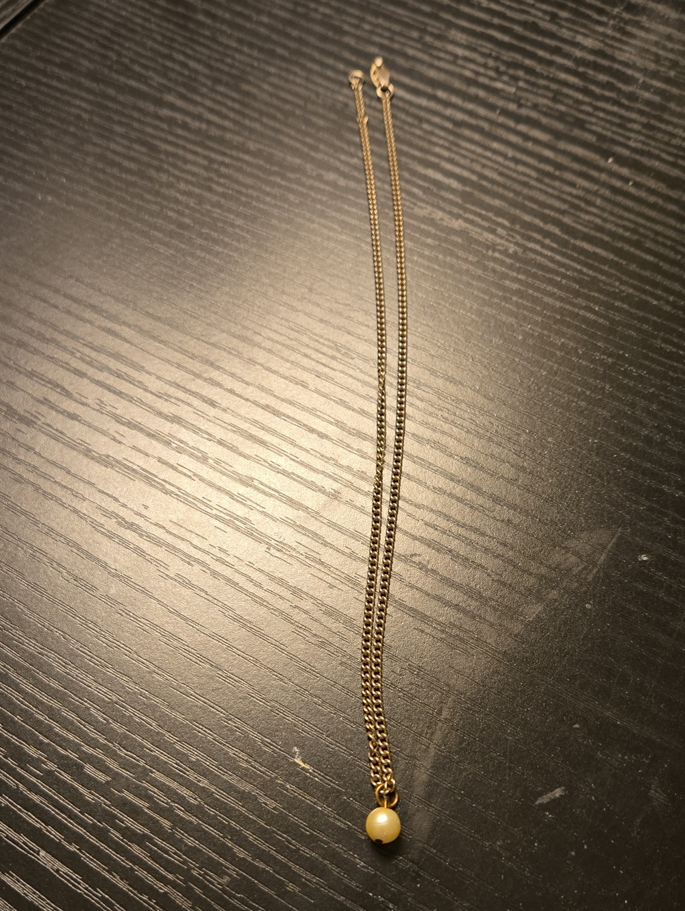 Gold Tone Pearl Pendant Necklace - Women's Jewelry